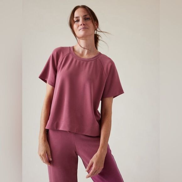 Athleta Seasoft Sweatshirt Tee - Picture 3 of 12